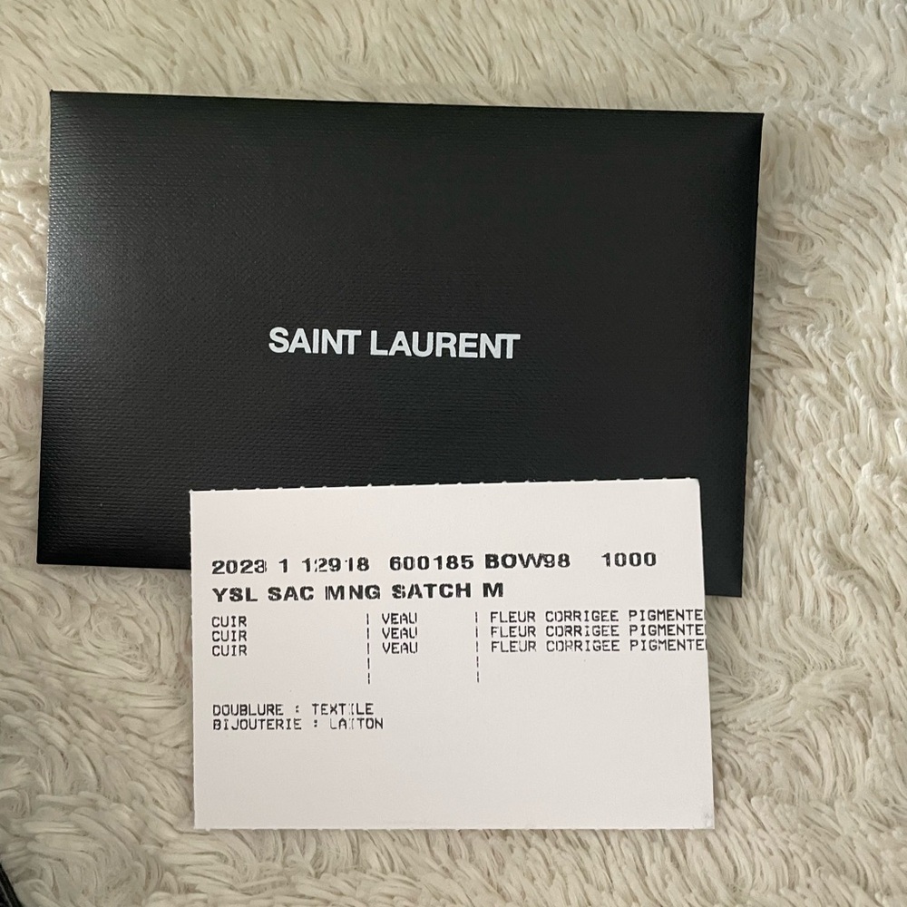 Saint Laurent Black Quilted Satchel with Chevron Design - Picture 11 of 11